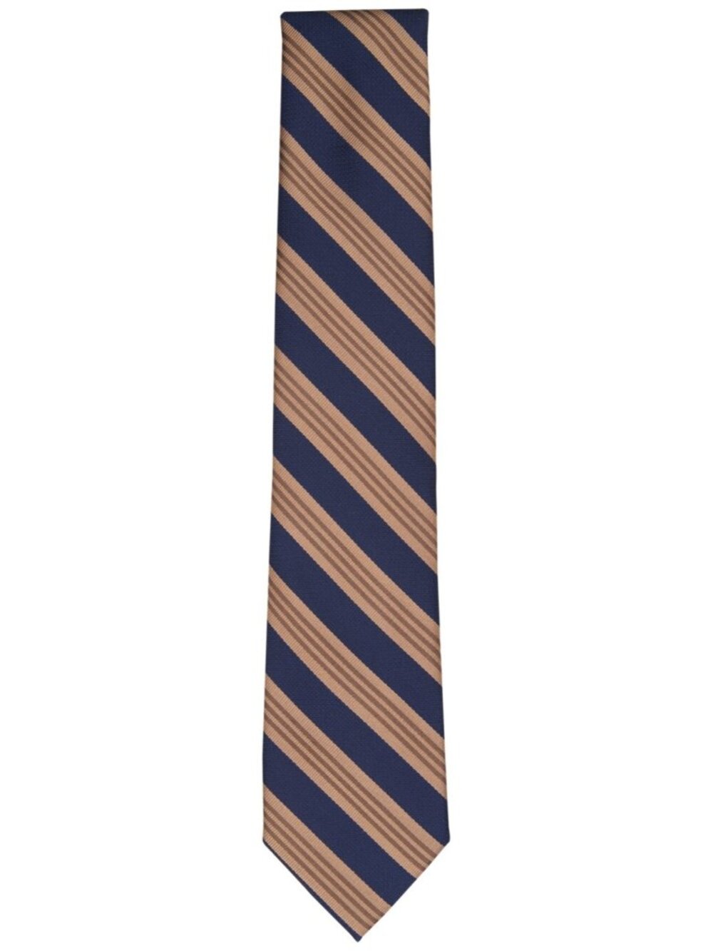 Michael Kors Men's Astrid Stripe Tie Dark Navy - Picture 2 of 2